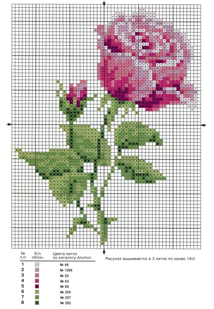 9 moldes de rosas en punto de cruz03