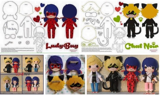 como hacer muñecos de ladybug y cat noir moldes06