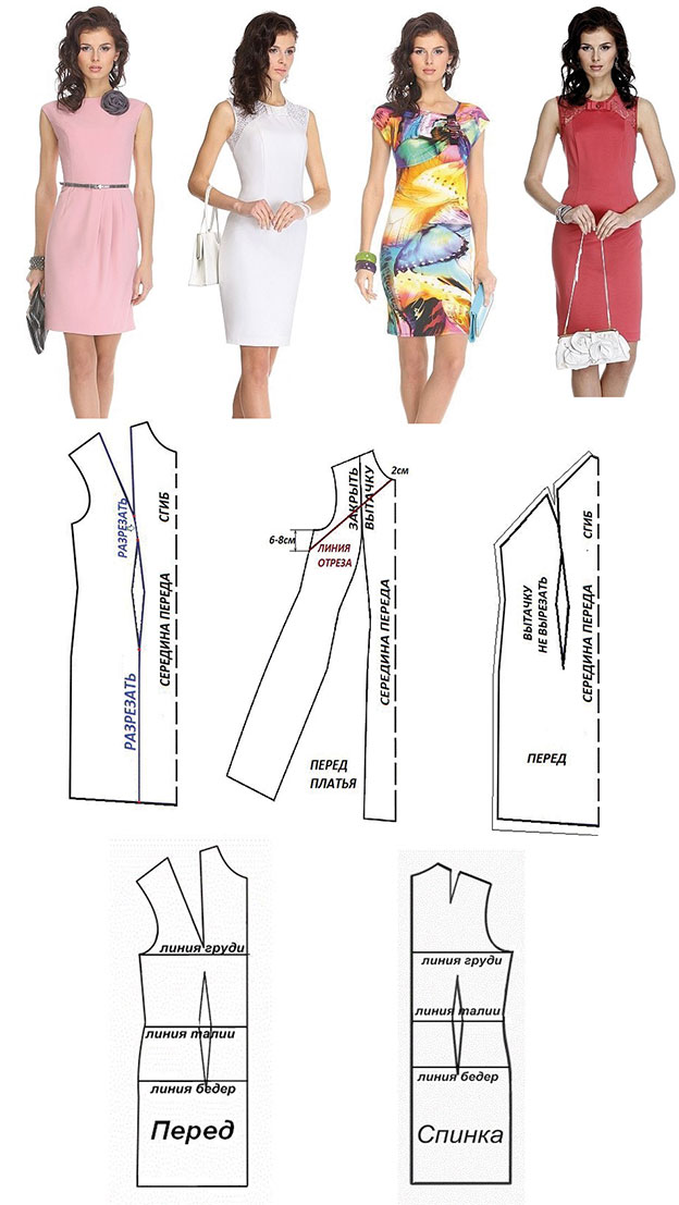4 modelos de vestidos patrones10
