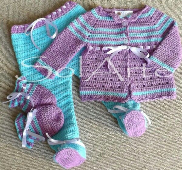 Patrones de ajuar para bebe a crochet
